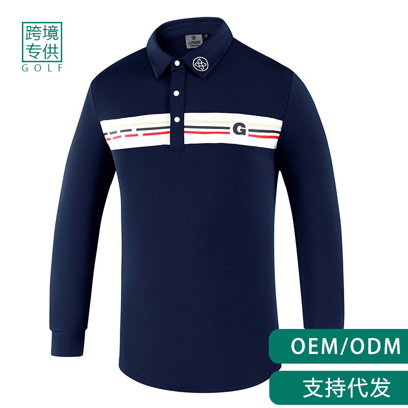 [Cross-border] G Golf long-sleeved T-shirt men's autumn and winter Golf ball clothes men's quick-drying polo shirt top