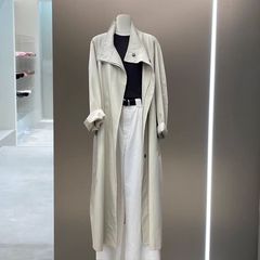 中长款风衣外套女春秋新款2025立领韩系高级宽松气质风衣英伦大衣