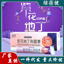 绿蓓健紫花地丁草抑菌乳膏20g正品批发皮肤外用草本止痒软膏