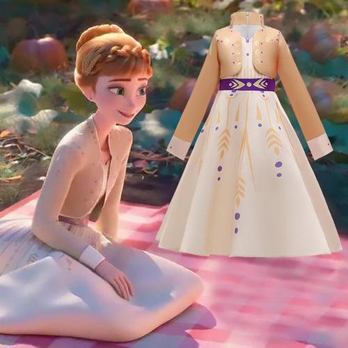 Cross-border European and American foreign trade formal dress Frozen 2 new Elsa princess dress for girls Christmas performance attire