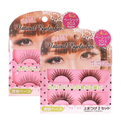 假睫毛自然仿真濃密交叉上班族素顏淡裸妝3D立體自然纖長睫毛批發