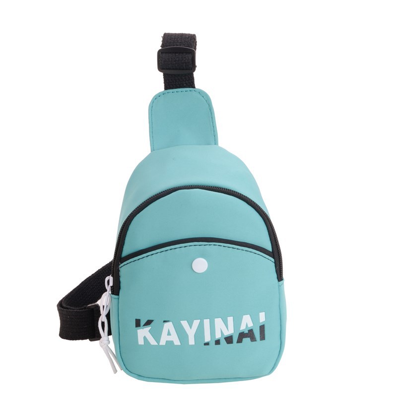 2025 nuevo comercio exterior bolso de pecho para niños letras coreanas de moda cool baby mochila pequeña bolsa de cambio de viaje ligera