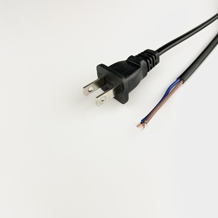 帶孔兩插線泰國電源線菲律賓插頭線台灣帶孔兩插電源線日規非極性