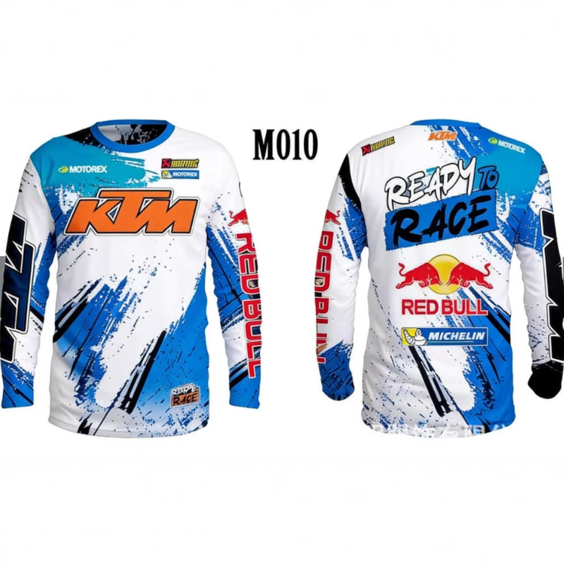 2026 Spring and Autumn New Ktm Red Bull Off-Road Racing Print Crew Neck Sweatshirt Quick-Dry Motorcycle Style for Men 2026 Spring and Autumn New Ktm Red Bull Off-Road Racing Print Crew Neck Sweatshirt Quick-Dry Motorcycle Style for Men