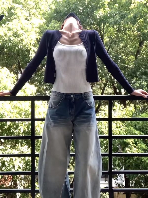 韩系纯欲辣妹针织开衫配小吊带两件套女春秋季百搭修身显瘦上衣潮|undefined