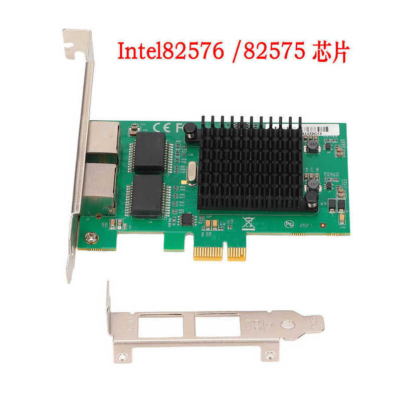 Industrial computer PCI-E dual gigabit network card RJ45 full-speed Ethernet card 82575 high-speed independent gigabit network card Industrial computer PCI-E dual gigabit network card RJ45 full-speed Ethernet card 82575 high-speed independent gigabit network card