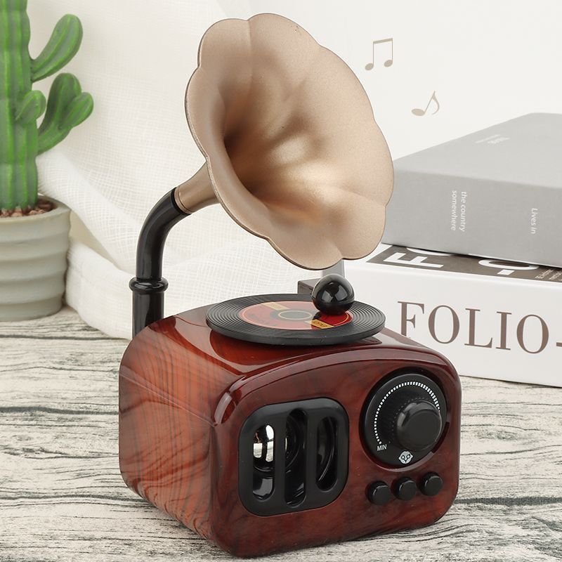 レトロ蓄音機オルゴールリビング玄関オフィス装飾品置物クリエイティブバレンタイン誕生日プレゼント|undefined