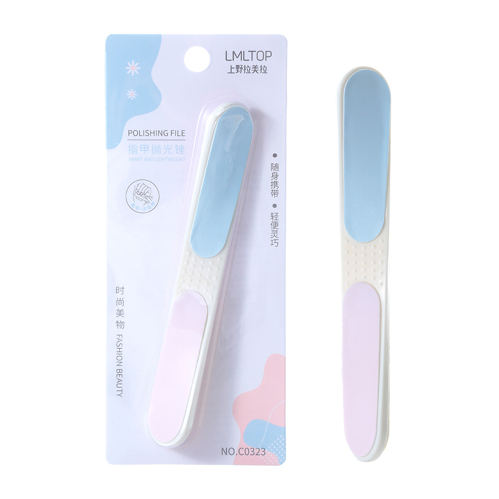 Amoladora de uñas rotativa de 4 lados Ramila bloque de esmalte de uñas tira de pulido amoladora de uñas de belleza C0323