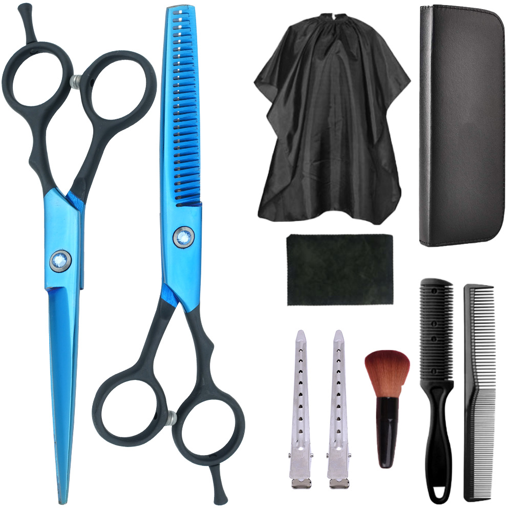 Estilista profesional, tijeras de corte de pelo, corte de pelo, corte de pelo, corte de pelo, corte de dientes fino, juego de corte de belleza con flequillo especial para peluquero