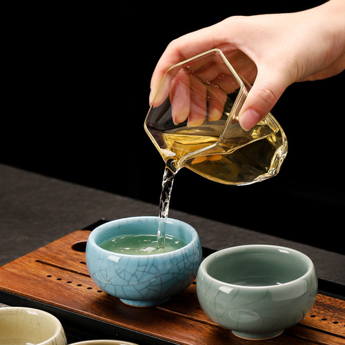Forbidden City Cultural and Creative National Trend Five Blessings Teacup Kung Fu Tea Set Master Cup Business Souvenir Gift Tea Cup Gift Box Set
