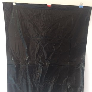 Medium black garbage bag household continuous roll tear-free insert automatic closing drawstring garbage bag factory direct sales