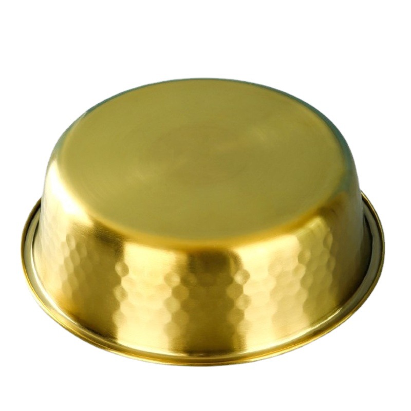 Tazón para mascotas de acero inoxidable grande de gran calibre engrosado para gatos y perros Alimentador para gatos Tazón para gatos Tazón para perros Suministros para mascotas transfronterizos