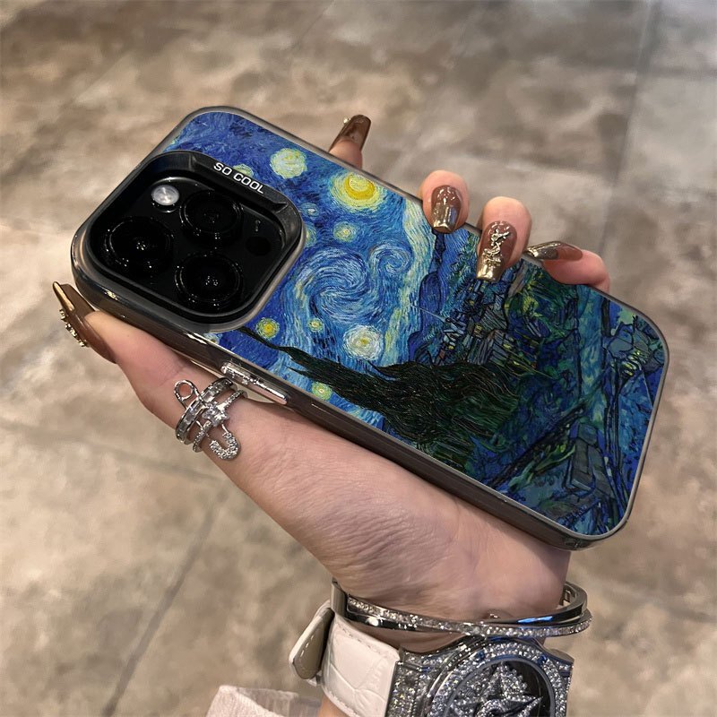 Colorful Starry Sky Suitable for Apple 17Air Mobile Phone Case Iphone16Pro Cute 15 Hard Shell 14 Stylish 13/X