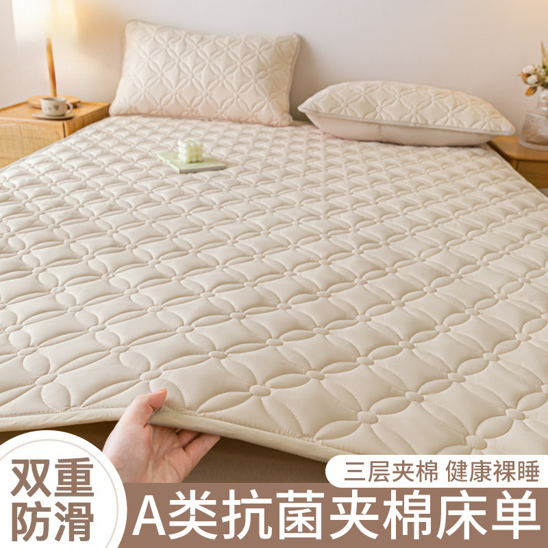 Soybean fiber bed sheets, 2025 new style, for student dormitories, single and double sizes, mattress protectors Soybean fiber bed sheets, 2025 new style, for student dormitories, single and double sizes, mattress protectors