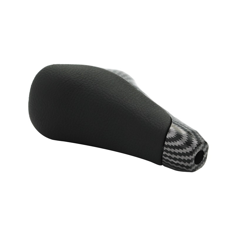 Suitable for Toyota gear head shift lever handball 8mm threaded carbon fiber black leather car gear shift handball