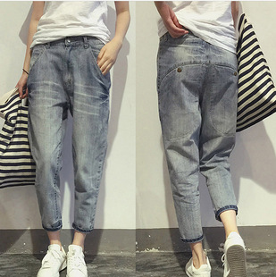 Cross-Border E-Commerce Plus-Size Jeans for Women, Slimming and Stretchy, New Korean Style, Plus-Size Pants for Women