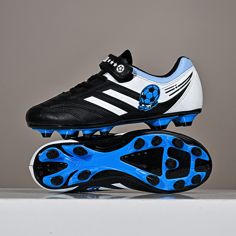 Zapatos de Fútbol Infantil con Tacos de Goma de Malla Ligeros para Césped Natural y Artificial
