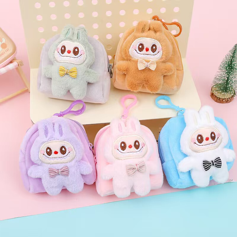 かわいい新しいぬいぐるみインターネット有名人ラブインスタイルコインヘッドフォン大容量バッグペンダントギフトキーホルダー|undefined