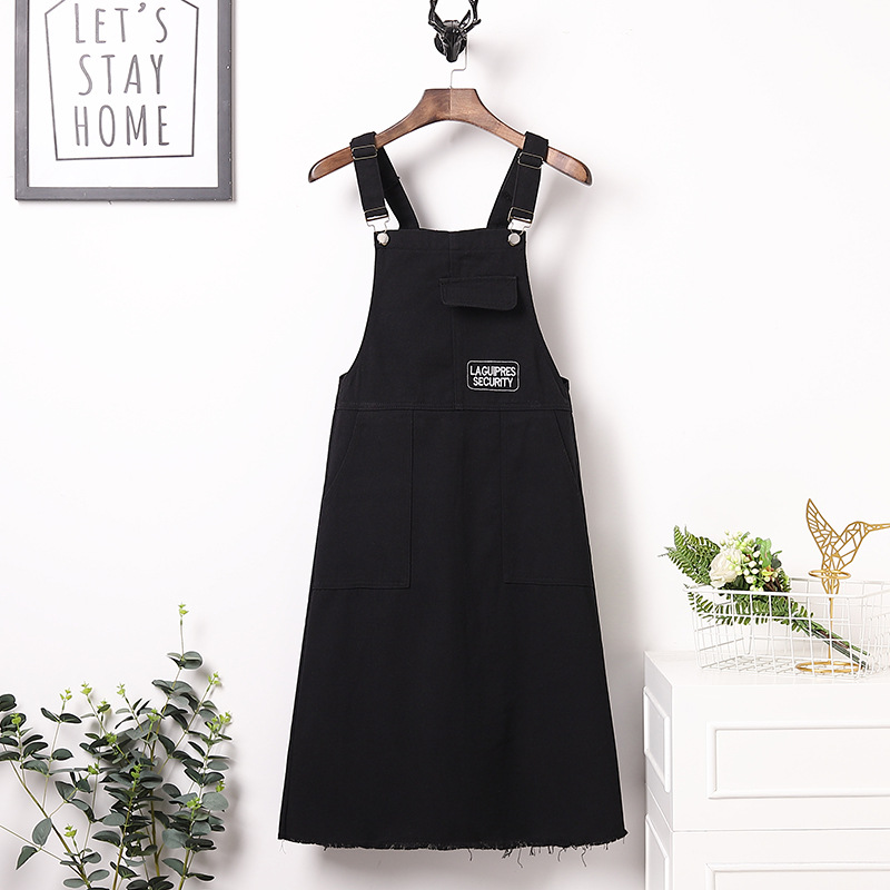 大碼女裝2021夏季新款胖mm顯瘦網紅黑色吊帶裙子女大碼背帶連衣裙