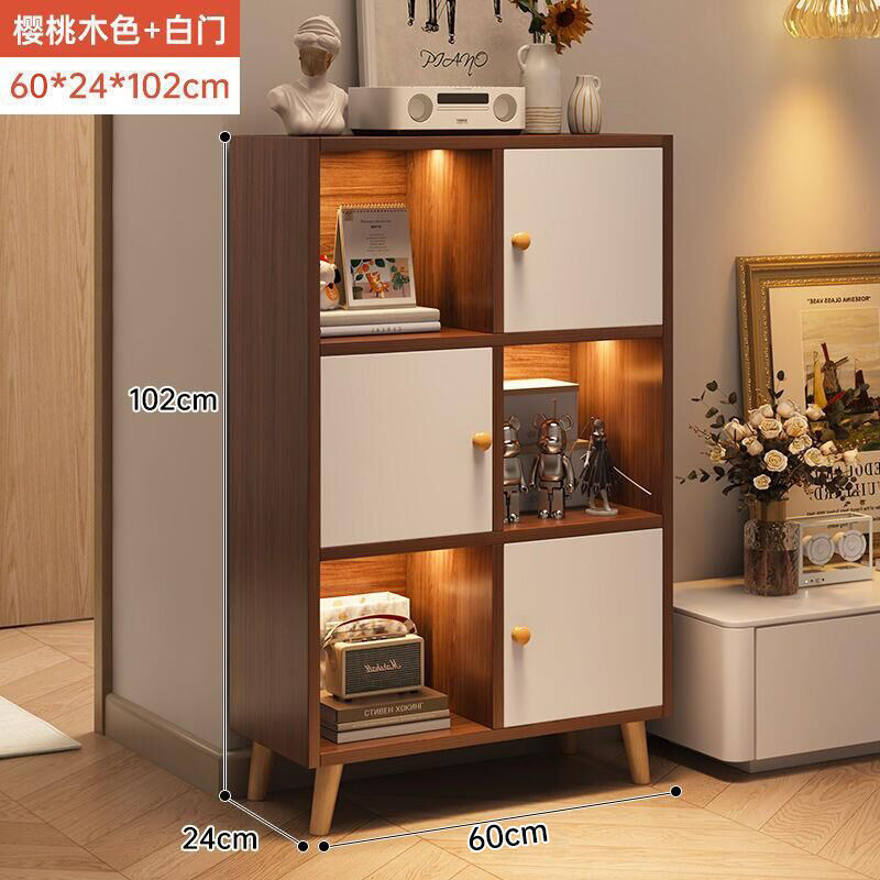 客厅收纳柜子电视柜旁置物架储物柜家用展示柜小书柜靠墙书架落地|undefined