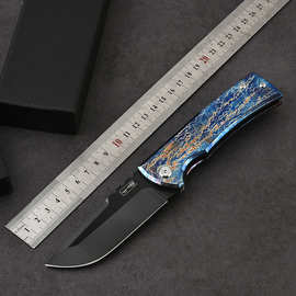 ChavesKnives救赎暴风钛折刀户外收藏多功能折刀高硬度高端折刀