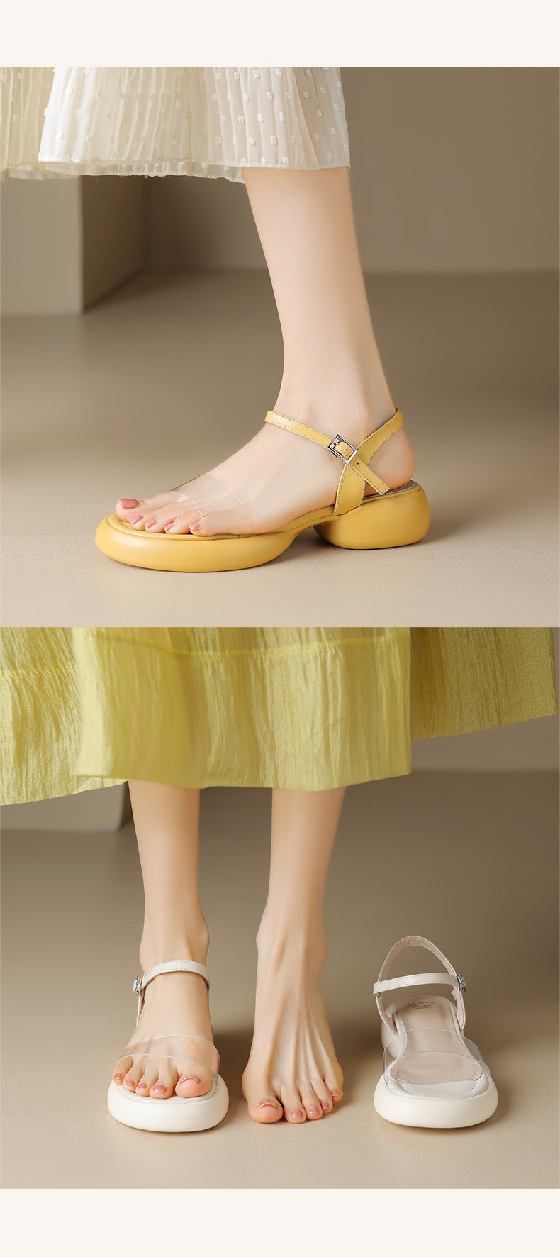 E1745 1660K GIÀY DÉP SANDAL NỮ CHETDI GÓT VUÔNG MÙA HÈ ĐẾ CAO GIÀY DÉP NỮ G05 SẢN PHẨM MỚI