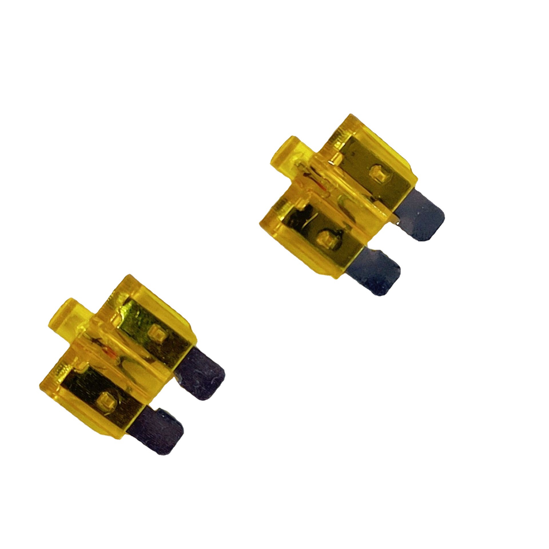 汽车保险丝 带灯汽车保险丝20A32V 黄色 中号型 19*15*12MM