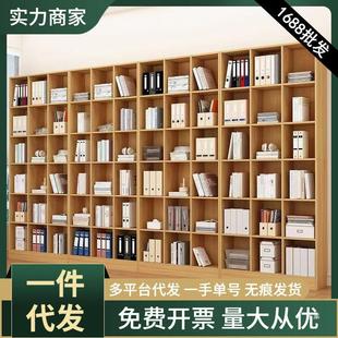 Multi-compartment Locker Bookcase Integrated Floor-standing Lattice Rack Living Room Study Multifunctional Square Storage Rack Free Combination