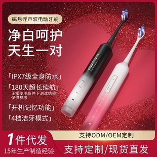 Electric Toothbrush Couple Gift Box Adult Men and Women Soft Hair Ultrasonic Intelligent Automatic Toothbrush Waterproof in stock Wholesale