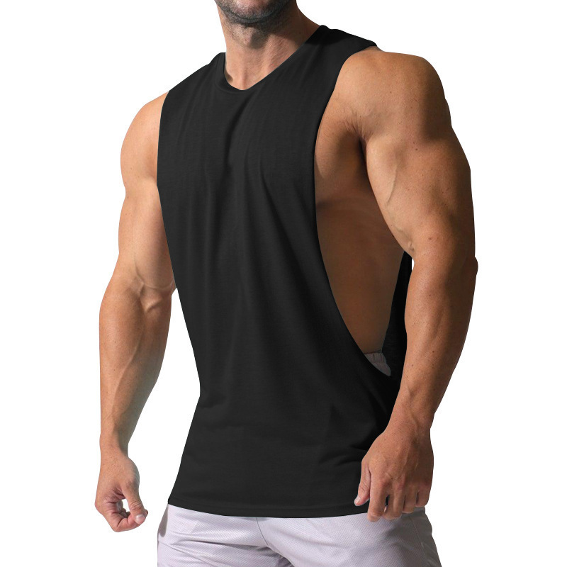 2023 verano nuevo tamaño europeo chaleco sin mangas de los hombres Comercio exterior suelta deportes casual moda color sólido chaleco