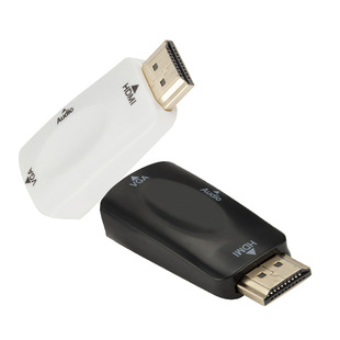 HDMI Male to Vga Female Adapter with Audio HDMI High-Definition Converter HDMI to Vga Cable 1080P