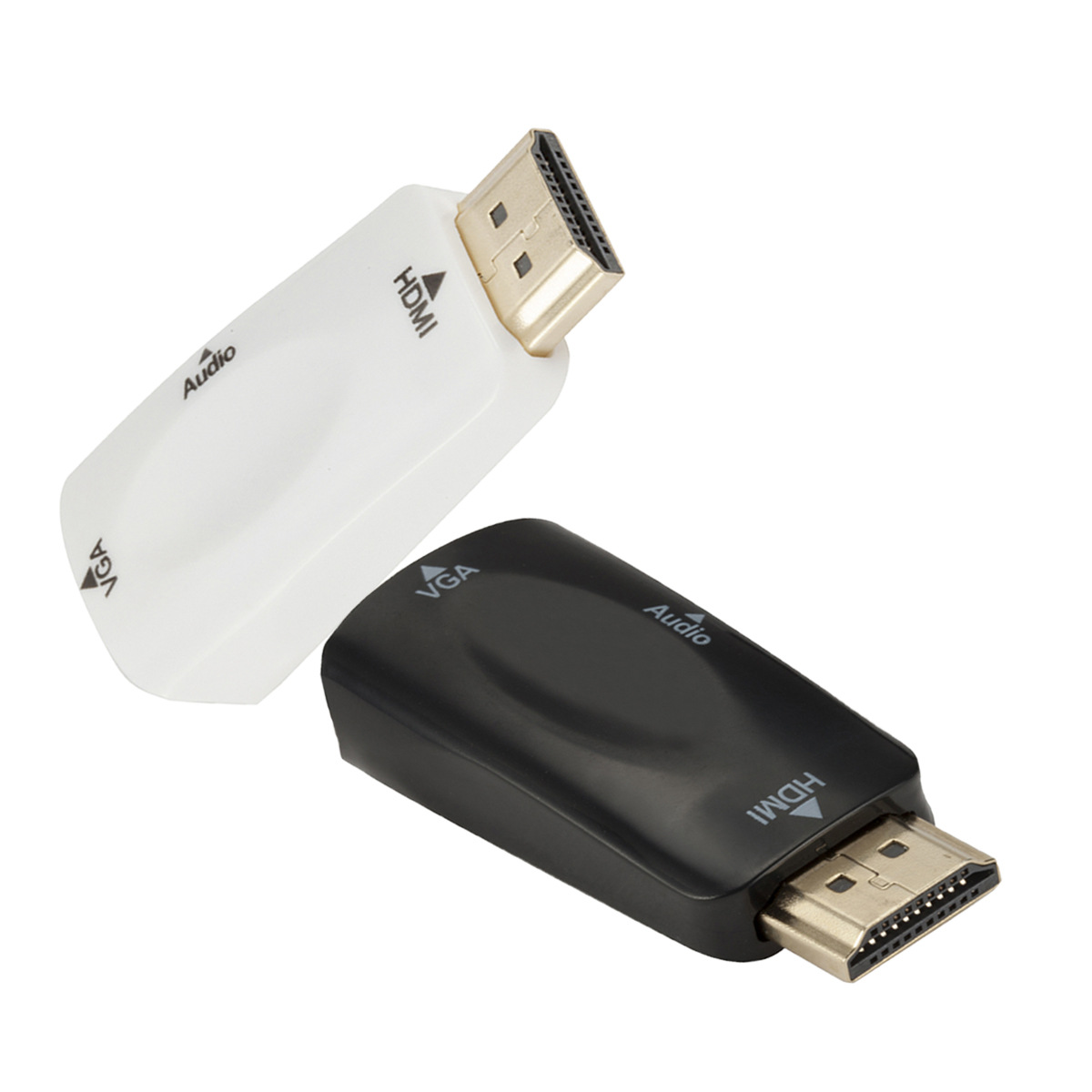 HDMI to VGA adapter with audio, HDMI to VGA cable, 1080P high-definition converter.