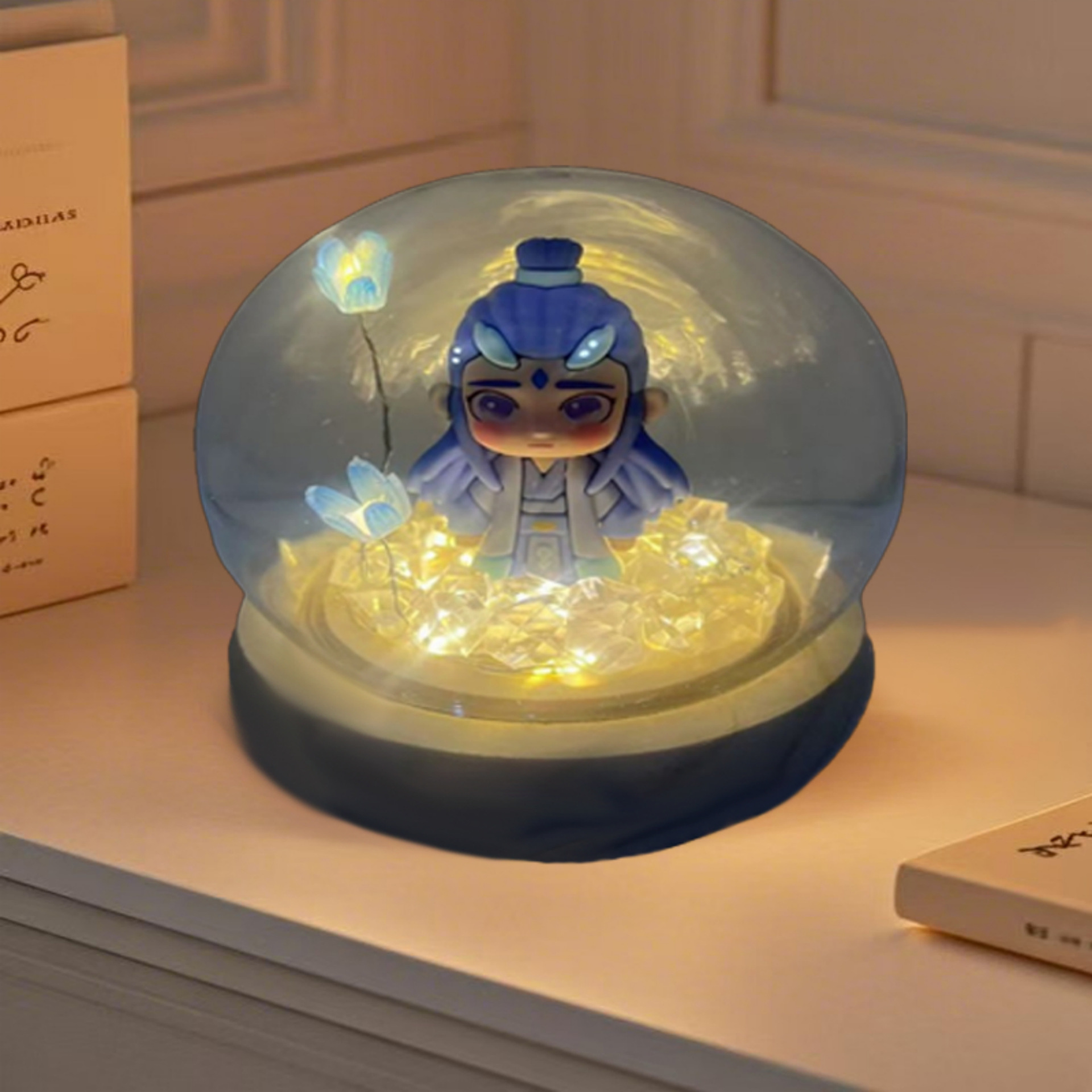 En línea celebridad tulipán noche luz LED dormitorio ins sueño cumpleaños qixi regalo niña flor linterna