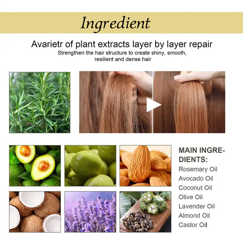 跨境全英文Veganic hair oil护发精油柔顺修护改善毛躁头发精油|undefined