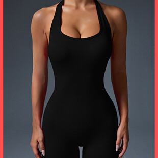 ✅ Sports Butt-Lifting Backless Jumpsuit, Feminine Peach Butt Jumpsuit, Fitness Tank Top Style One-Piece Yoga