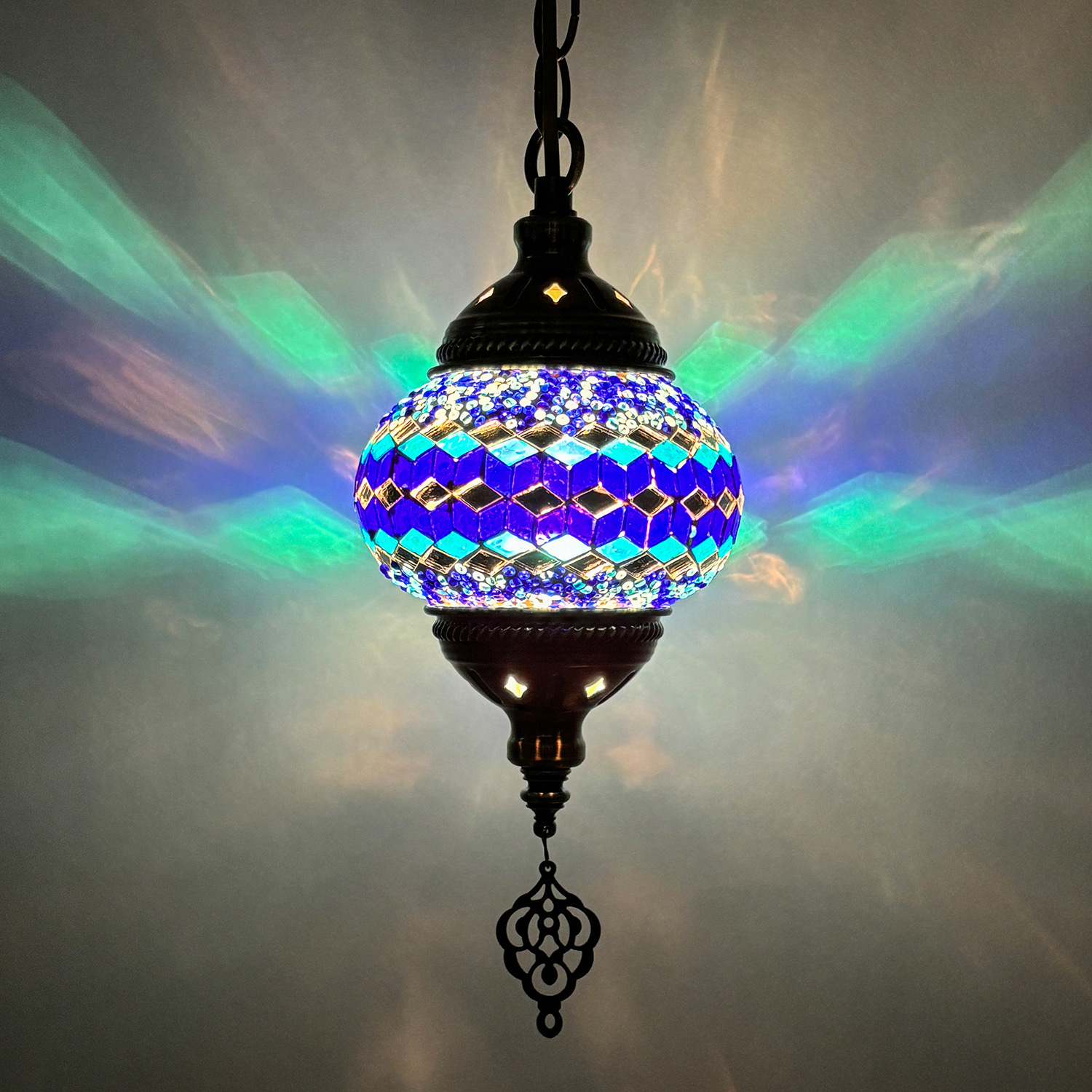 浪漫土耳其流璃古典民宿会所马赛克咖啡西餐厅新疆复古民谣单吊灯