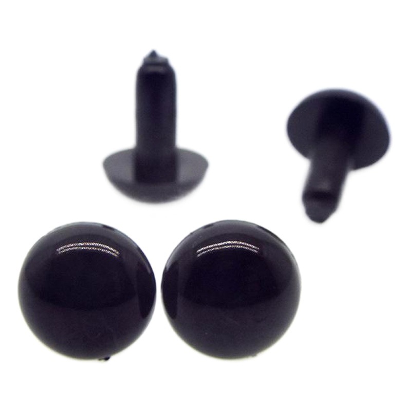 Resina mango recto pie cerdo frijol negro ojo conejo ojo cuentas oso animal muñeca hecha a mano DIY ojo juguete Accesorios