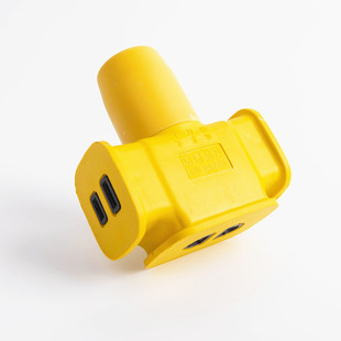 Yellow 201 aircraft type plug safety door rubber 7-hole protective door mop King double copper mop socket socket