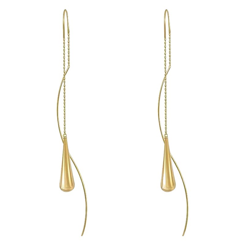 Nuevo estilo coreano colgante pendientes largos borla Comercio exterior AliExpress Venta caliente oído gancho pendientes en stock al por mayor