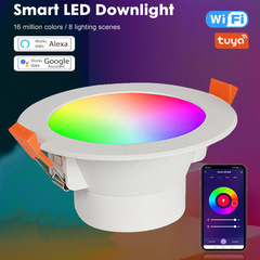 Tuya スマート WIFI リモコンダウンライト Zigbee ダウンライト RGBCW フルカラー AlexaGoogle 音声ボックス制御