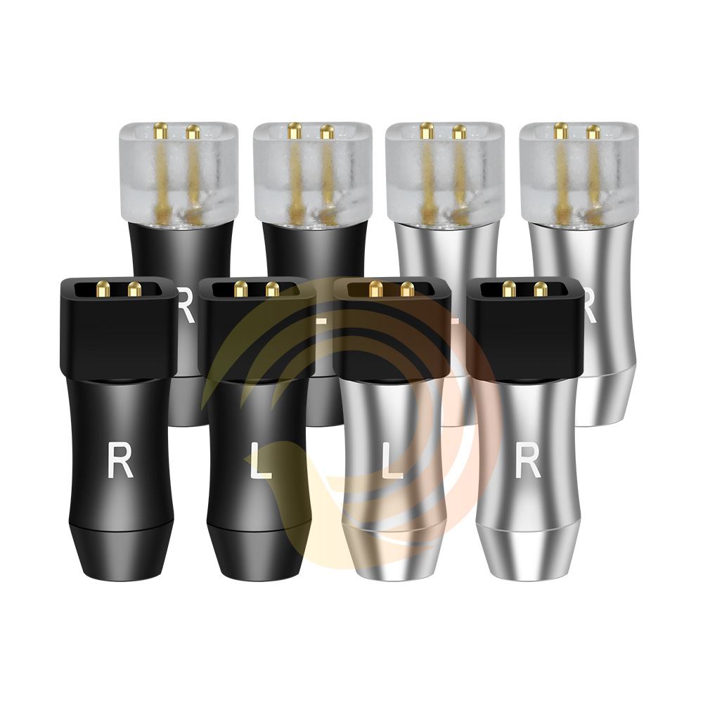 鹊音坊小蛮腰0.78mm凹槽镀金耳机插针 UE18 UE18PRO UE11PRO 7PRO