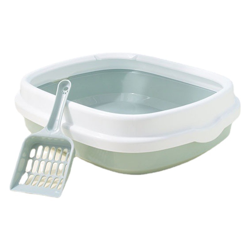 Pala de arena para gatos, lavabo de arena extra grande, entrega antisalpicaduras, envío gratis, lavabo de arena de plástico semicerrado, suministros para mascotas, desodorización de inodoro