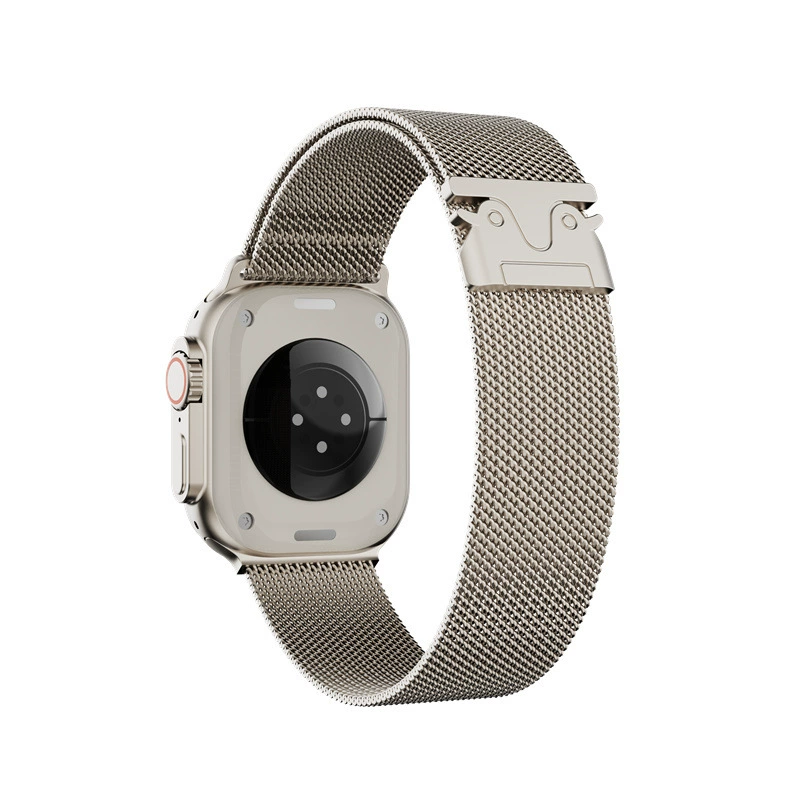 Ремешок для Apple Watch (подходит для Apple Watch 10/8/7/6/SE), титановый миланский ремешок для модификации