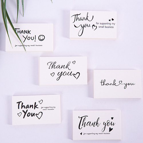 Square Thank You Kraft Paper THANK YOU Tags for Gift Packaging, Gift Decorations, and Baking Notes