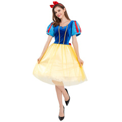 萬聖節服裝 白雪動漫角色扮演cosplay親子裝 童話故事演出公主裙