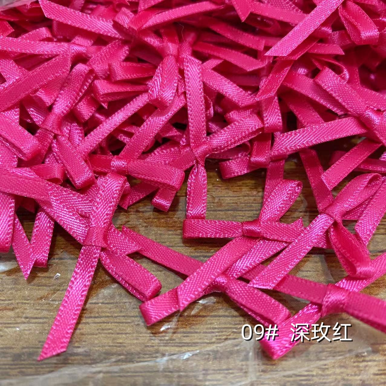 0.3CM 폴리 에스테르 손 매듭-깊은 장미 레드
