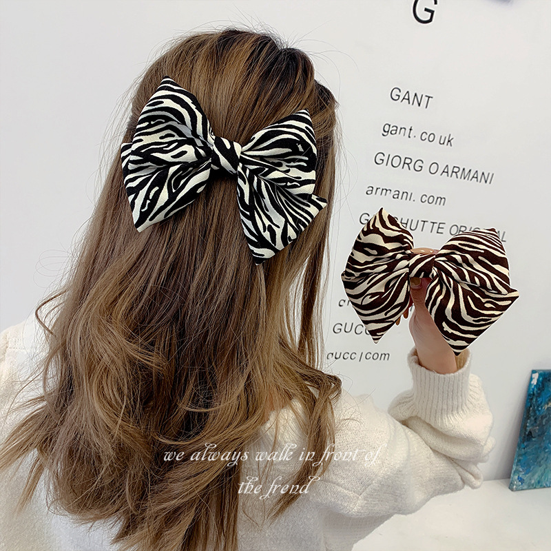 韩国ins网红少女发卡甜美蝴蝶结弹簧夹女后脑勺发饰顶夹夹子头