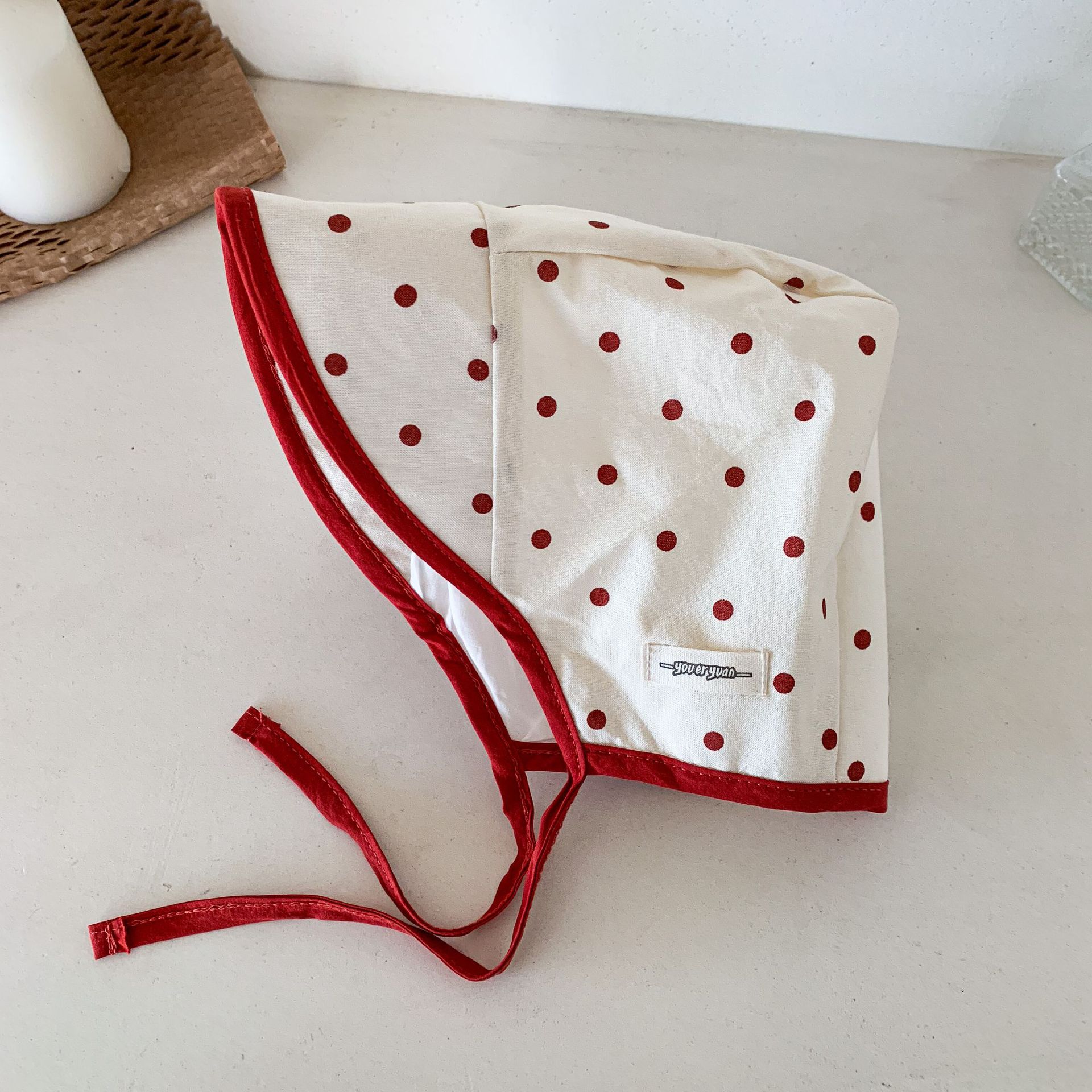 Sombrero de neumático para bebés de caña de pera para niños 2025 nuevo estilo verano delgado para niños protector solar para bebés sombrero para los oídos para niñas