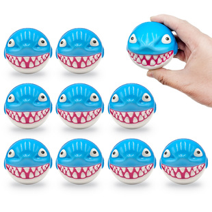Cross-Border Pu Shark Water Pinball Adult and Children's Game Toys Outdoor Sports Camping Style High Elastic Ejection Ball Wholesale