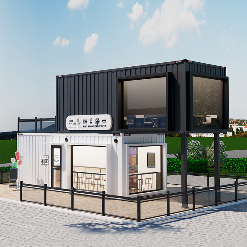 Tienda de contenedores de celebridades de Internet, casa de familia móvil, área escénica al aire libre, cafetería, tienda de té con leche, sala de contenedores